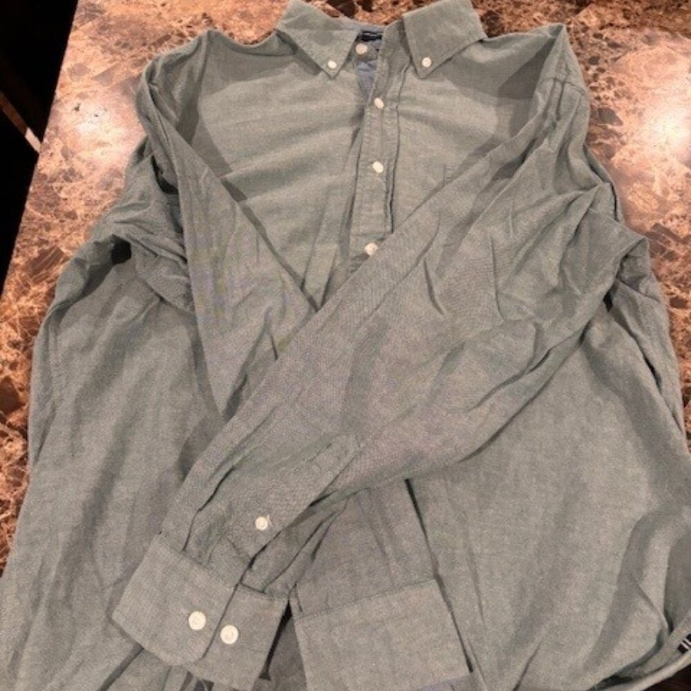 Men's Large Nautica Button Long Sleeve Shirt